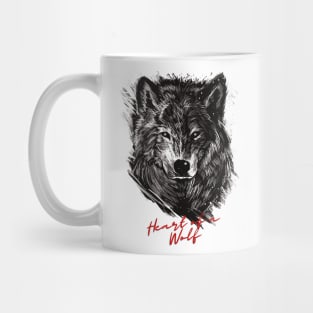 Heart of a wolf Mug